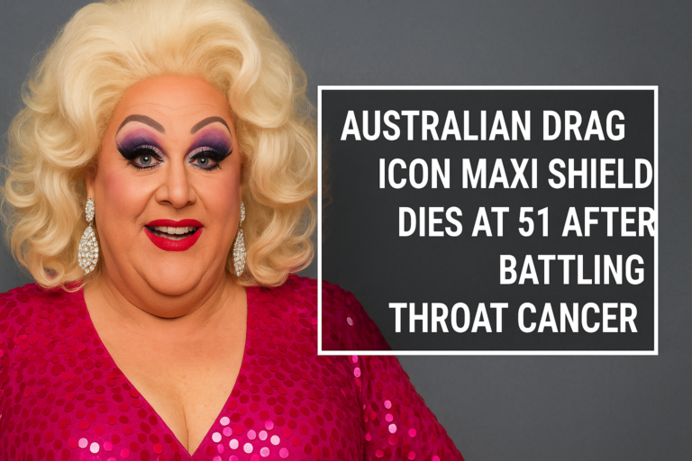 Australian Drag Icon Maxi Shield Dies at 51 After Battling Throat Cancer
