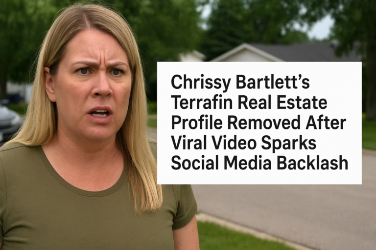 Chrissy Bartlett’s Terrafin Real Estate Profile Removed After Viral Video Sparks Social Media Backlash
