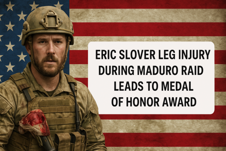 Eric Slover Leg Injury During Maduro Raid Leads to Medal of Honor Award