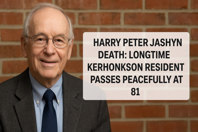 Harry Peter Jashyn Death: Longtime Kerhonkson Resident Passes Peacefully at 81