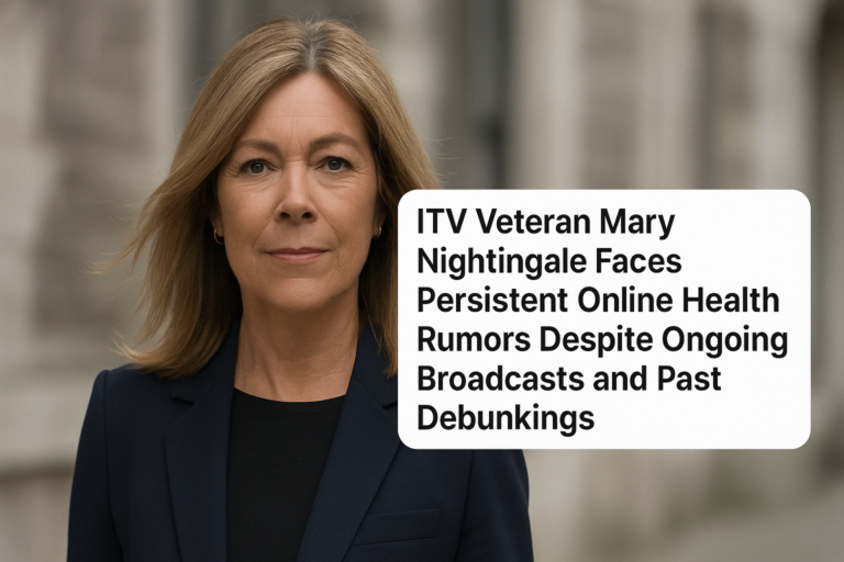 ITV Veteran Mary Nightingale Faces Persistent Online Health Rumors Despite Ongoing Broadcasts and Past Debunkings