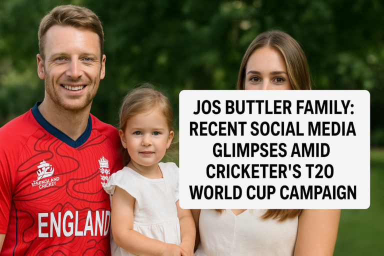 Jos Buttler Family: Recent Social Media Glimpses Amid Cricketer’s T20 World Cup Campaign