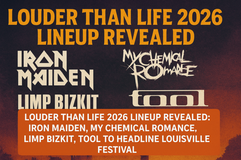 Louder Than Life 2026 Lineup Revealed: Iron Maiden, My Chemical Romance, Limp Bizkit, Tool to Headline Louisville Festival
