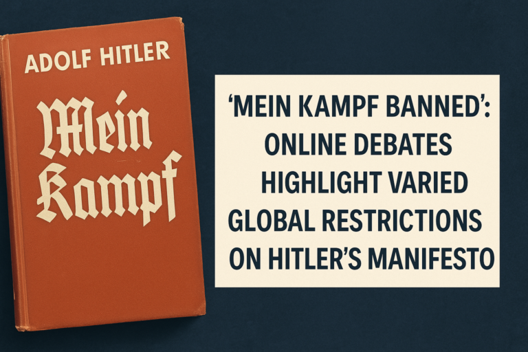 ‘Mein Kampf Banned’: Online Debates Highlight Varied Global Restrictions on Hitler’s Manifesto