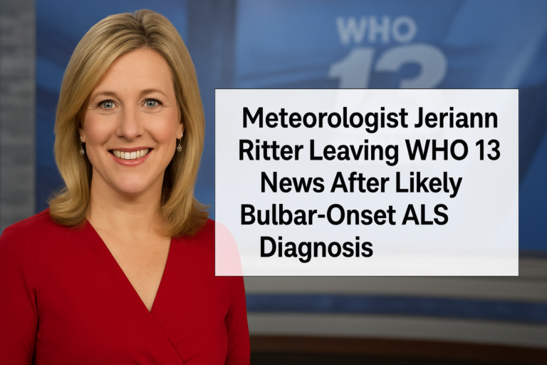 Meteorologist Jeriann Ritter Leaving WHO 13 News After Likely Bulbar-Onset ALS Diagnosis