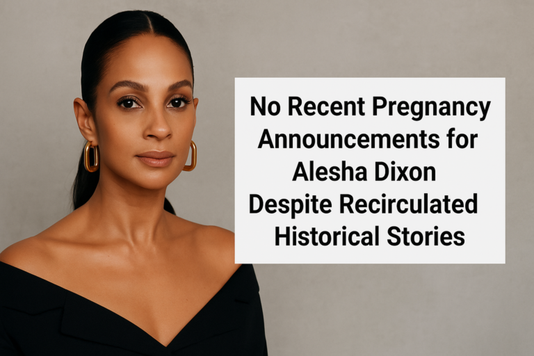 No Recent Pregnancy Announcements for Alesha Dixon Despite Recirculated Historical Stories