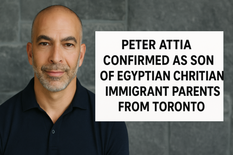 Peter Attia Confirmed as Son of Egyptian Christian Immigrant Parents from Toronto