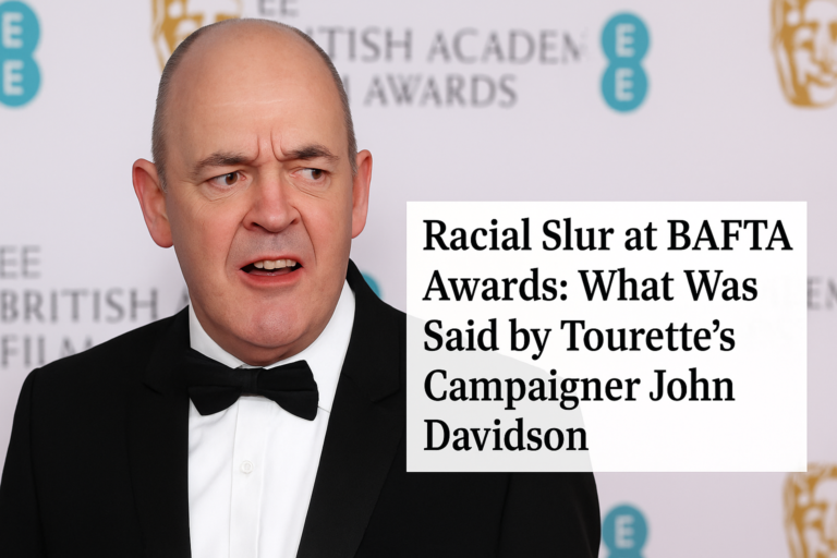 Racial Slur at BAFTA Awards: What Was Said by Tourette’s Campaigner John Davidson