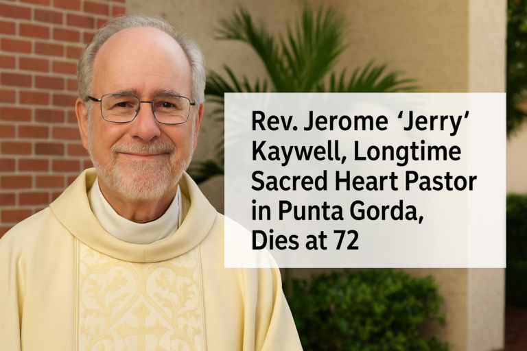 Rev. Jerome ‘Jerry’ Kaywell, Longtime Sacred Heart Pastor in Punta Gorda, Dies at 72