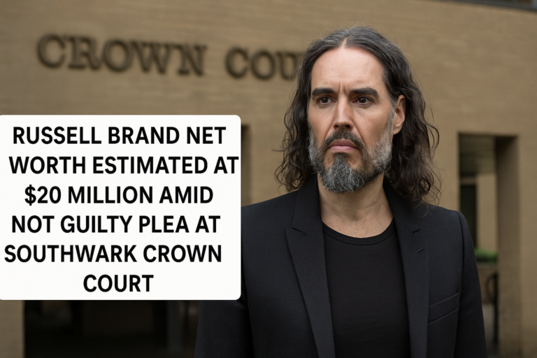 Russell Brand Net Worth Estimated at $20 Million Amid Not Guilty Plea at Southwark Crown Court