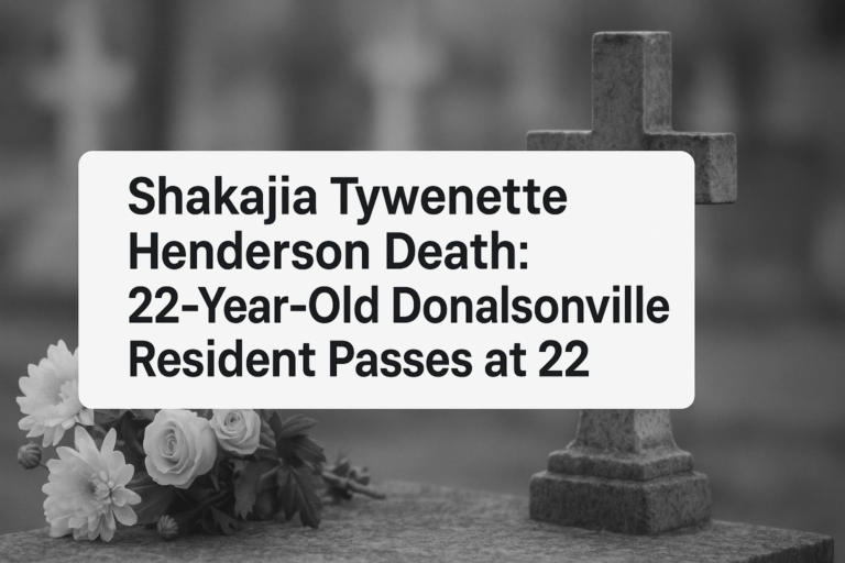Shakajia Tywenette Henderson Death: 22-Year-Old Donalsonville Resident Passes at 22