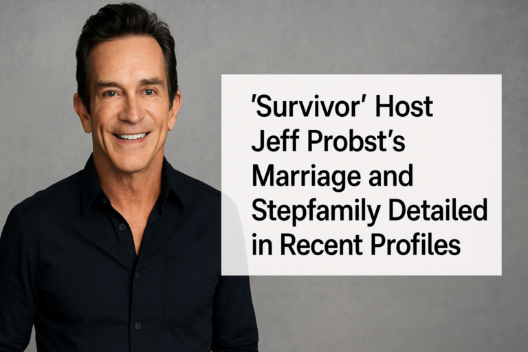 ‘Survivor’ Host Jeff Probst’s Marriage and Stepfamily Detailed in Recent Profiles