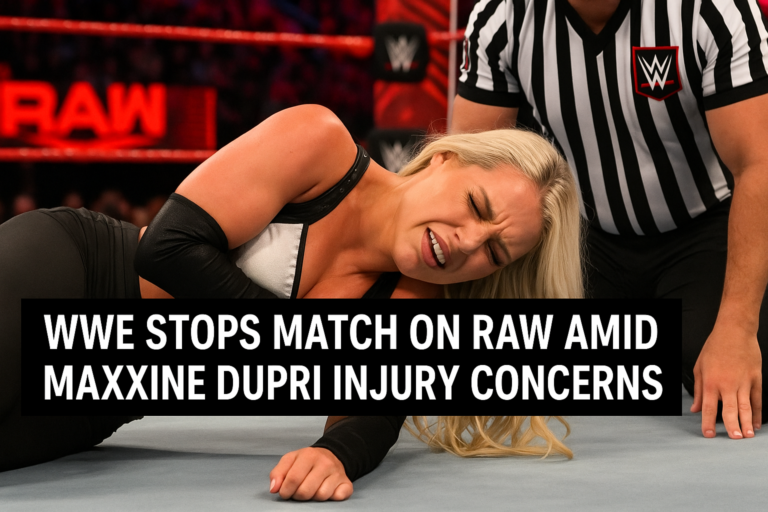 WWE Stops Match on RAW Amid Maxxine Dupri Injury Concerns