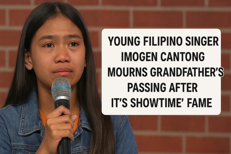 Young Filipino Singer Imogen Cantong Mourns Grandfather’s Passing After ‘It’s Showtime’ Fame